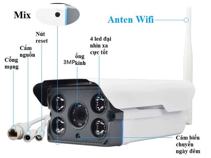 Camera wifi yoosee ngoài trời