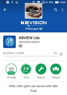 Hướng dẫn cài đặt xem camera Kbvision cho điện thoại