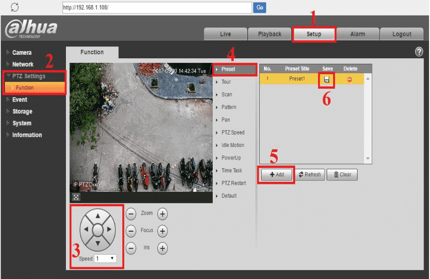 Các bước cài đặt Auto-Tracking trên Camera PTZ Dahua4