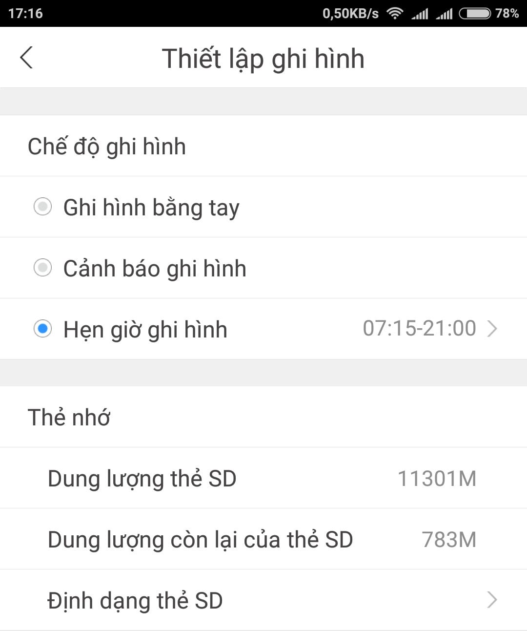 Hướng dẫn cài đặt ghi hình Camera Yoosee2-min