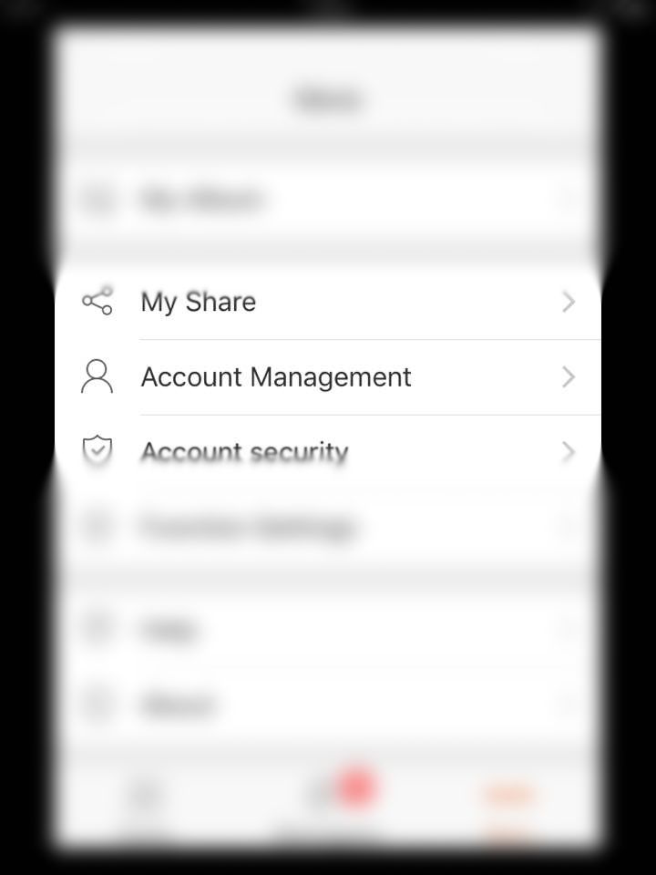 Chọn Account Management