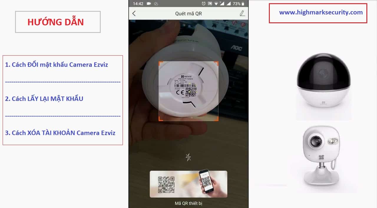 Cách ĐỔI mật khẩu Camera Ezviz