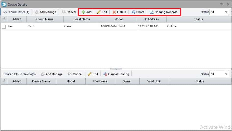 Cài đặt thông số Dịch Vụ Đám Mây EZCloud