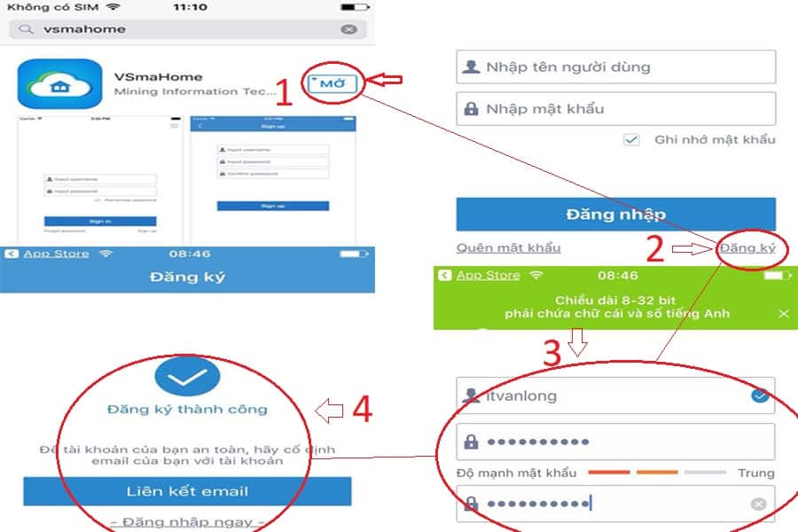 Tải phần mềm VSmaHome và cài đặt trên điện thoại