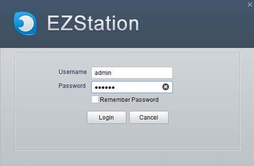 Đăng nhập phần mềm EZStation trên máy tính