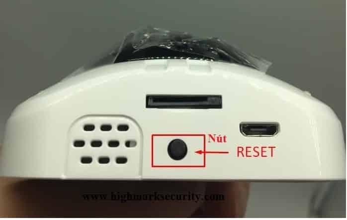 Nút reset camera yoosee 360 độ