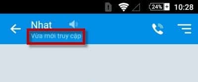 Vừa mới truy cập Zalo là gì