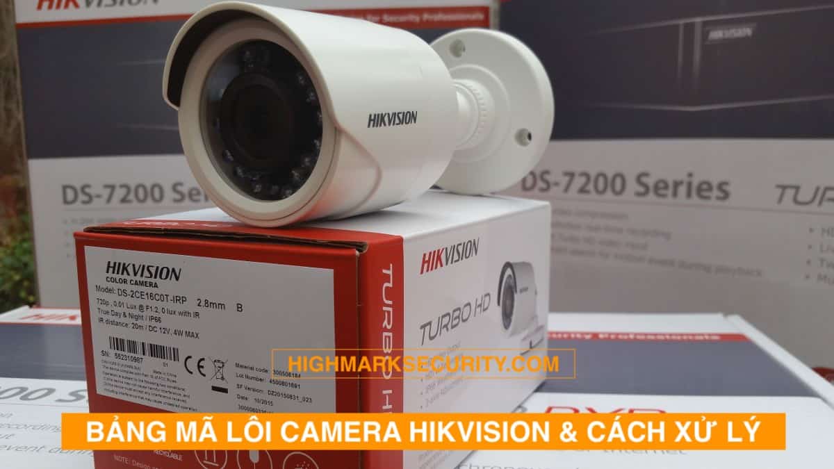 Mã Lỗi Camera Hikvision