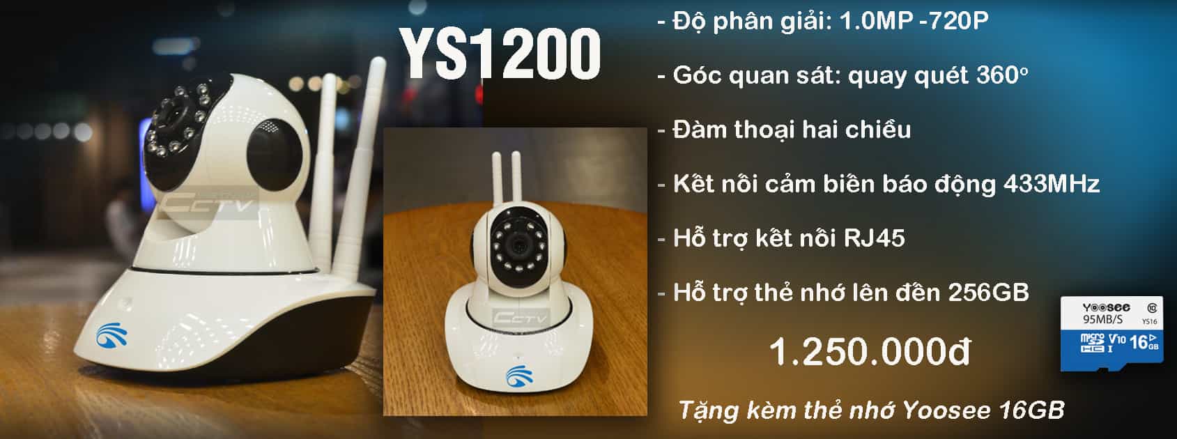 Camera wifi YooSee YS1200