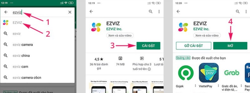 Cách Tải App EZVIZ Cho Android