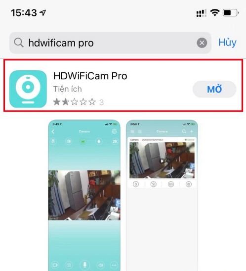 Cài đặt HDWificam Pro về điện thoại