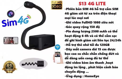 Camera Mini S13 4G Lite