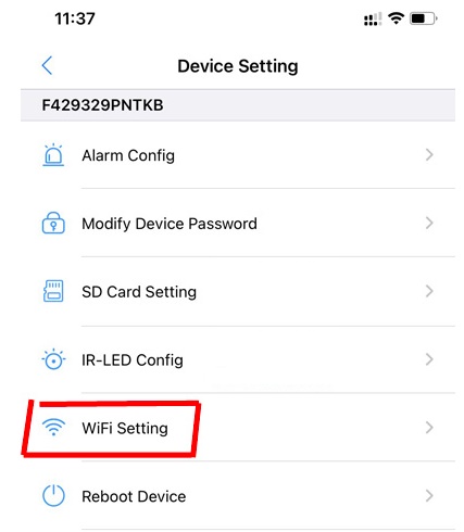 Click wifi setting