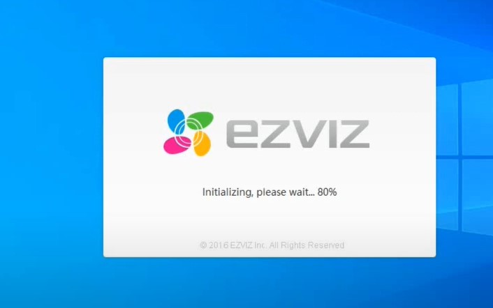 Mở phần mềm Ezviz trên máy tính