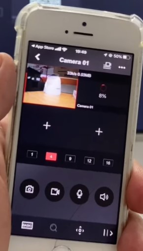 Mở ứng dụng để xem camera HIkvision