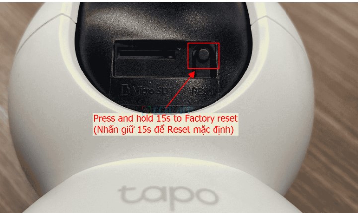 Reset Camera Tapo C200