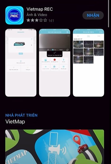 Tải app Vietmap REC