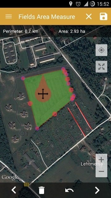 App GPS Fields Area Measure