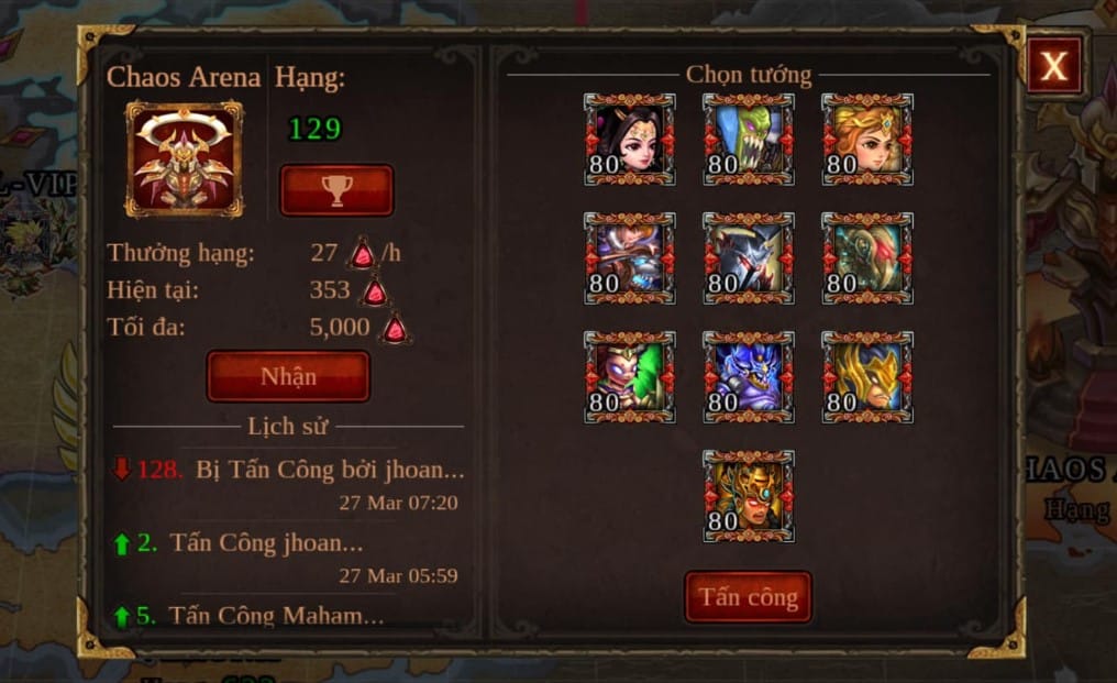 Ảnh Acc Epic Heroes War