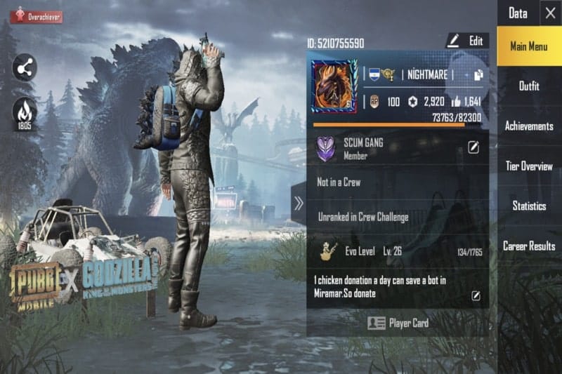 Ảnh acc Pubg xịn