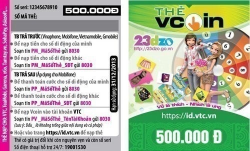 Ảnh card Vcoin 500k