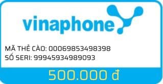 Ảnh card Vinaphone mệnh giá 500k