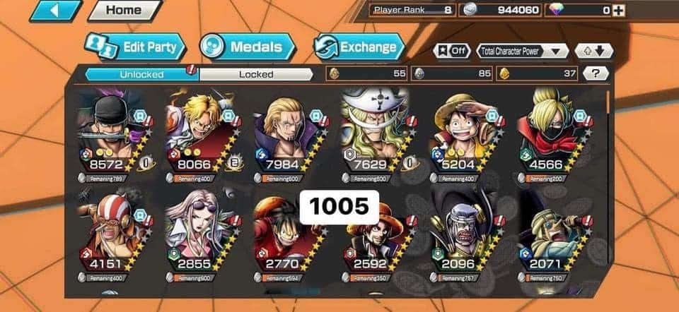 Ảnh nick One Piece Bounty Rush mới