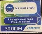 Ảnh thẻ cào Vinaphone mệnh giá 50k chưa cào