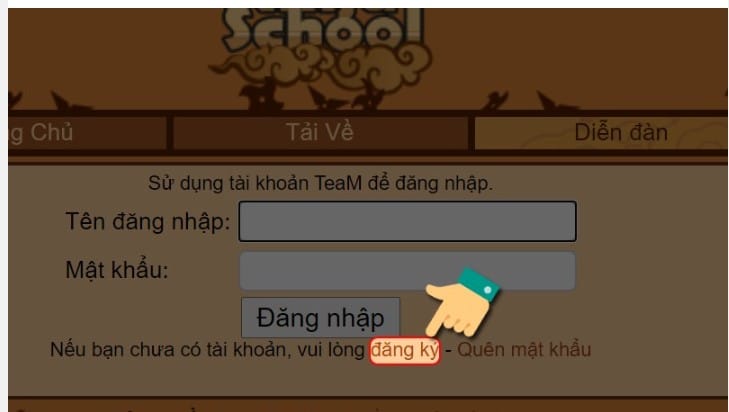 Đăng ký tài khoản Ninja School