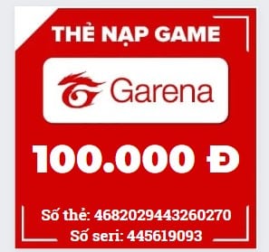 Hình Ảnh Card Garena 100K Free