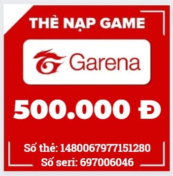 Hình Ảnh Card Garena 500K Free