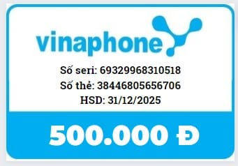 Hình Ảnh Thẻ Cào Vinaphone 500K Free
