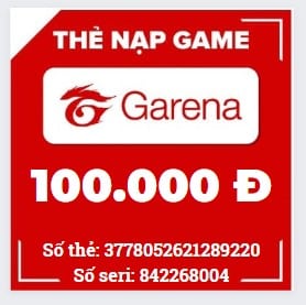 Hình Ảnh Thẻ Garena 100K Mới Free