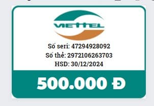 Hình Ảnh Thẻ Viettel 500K Chưa Nạp