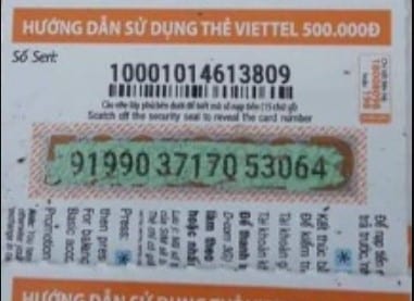 Hình Card Viettel 500K Có Seri Free