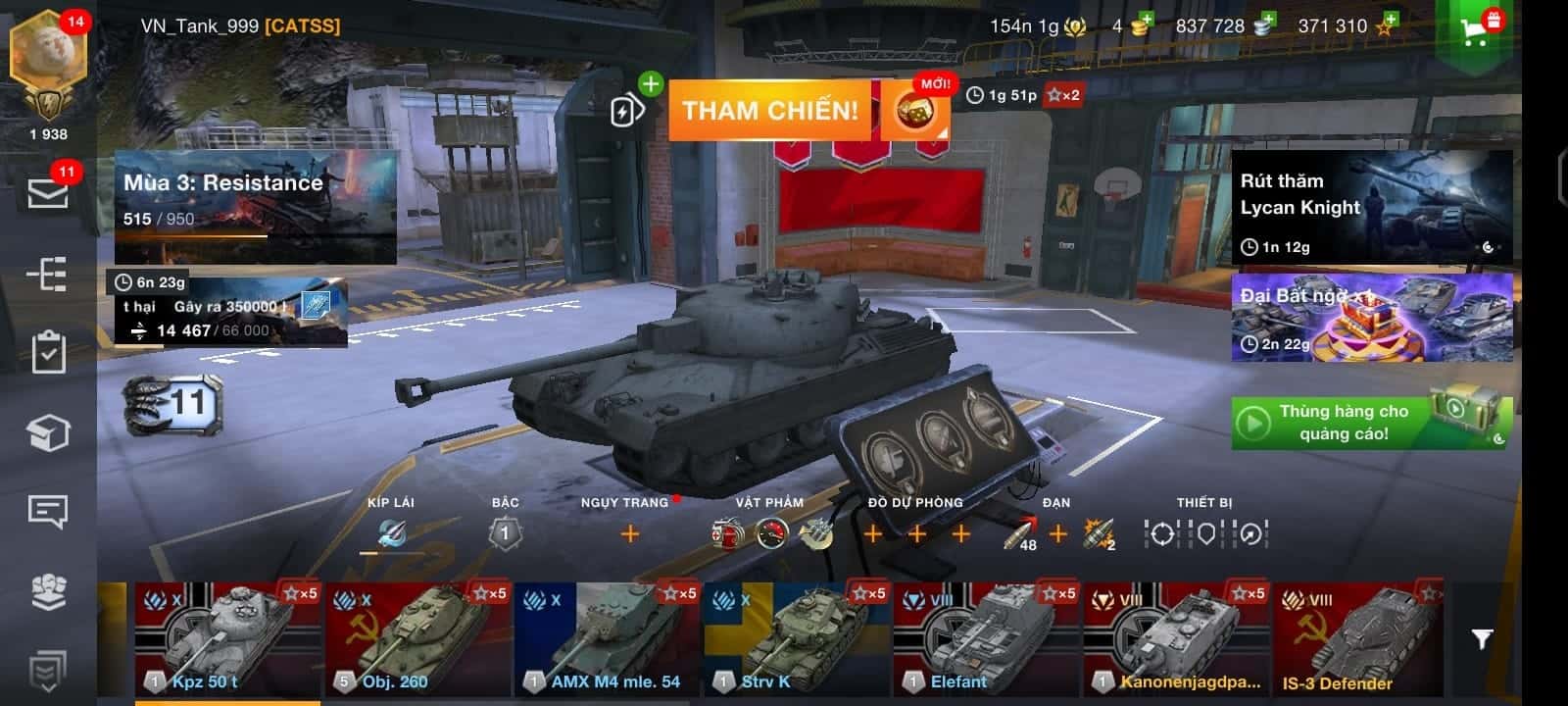 Hình ảnh tài khoản World Of Tanks Blitz xịn