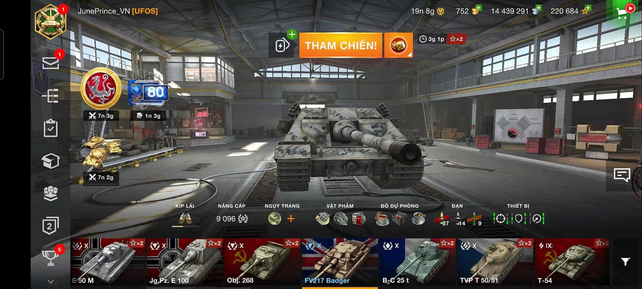 Hình ảnh tài khoản World Of Tanks Blitz