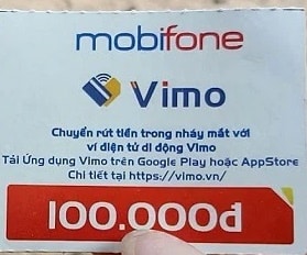 Hình ảnh thẻ Mobifone 100K