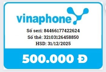 Share Hình Ảnh Thẻ Cào Vinaphone 500K