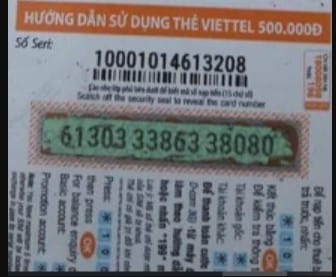 Share Hình Card Viettel 500K Có Seri