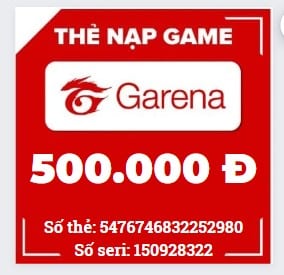 Share Về Hình Ảnh Thẻ Garena 500K