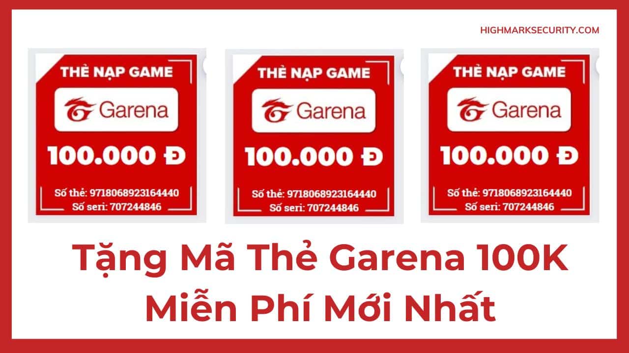 Thẻ Garena 100K Free