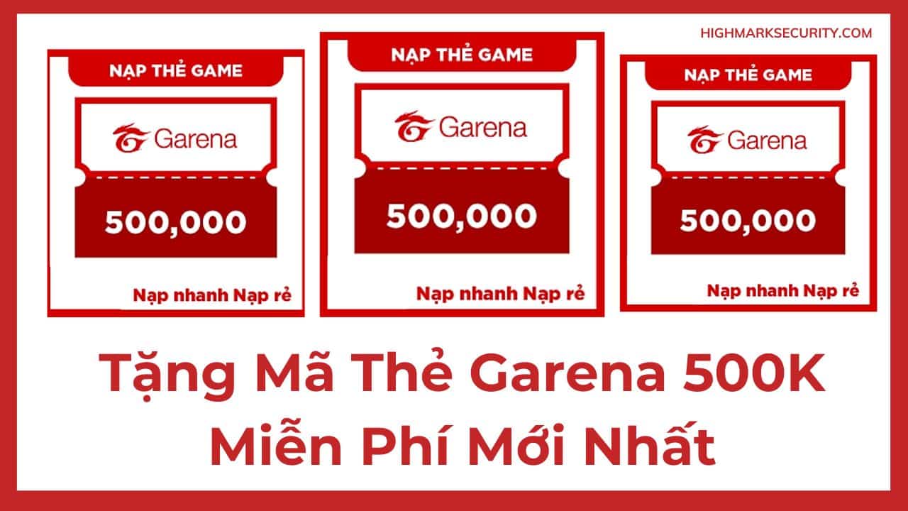 Thẻ Garena 500K Miễn Phí