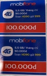 Thẻ cào mobifone mệnh giá 100k