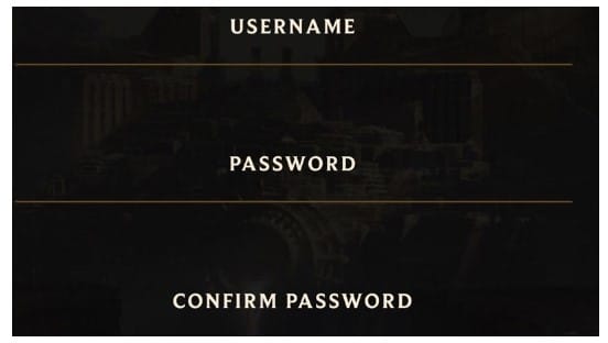 Xác nhận tên đăng nhập và Password