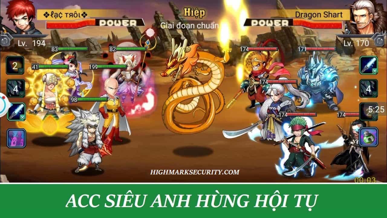 Acc Siêu Anh Hùng Hội Tụ Free