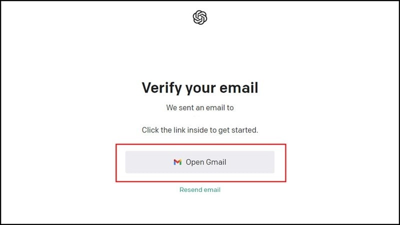 Nhấn vào Open Gmail