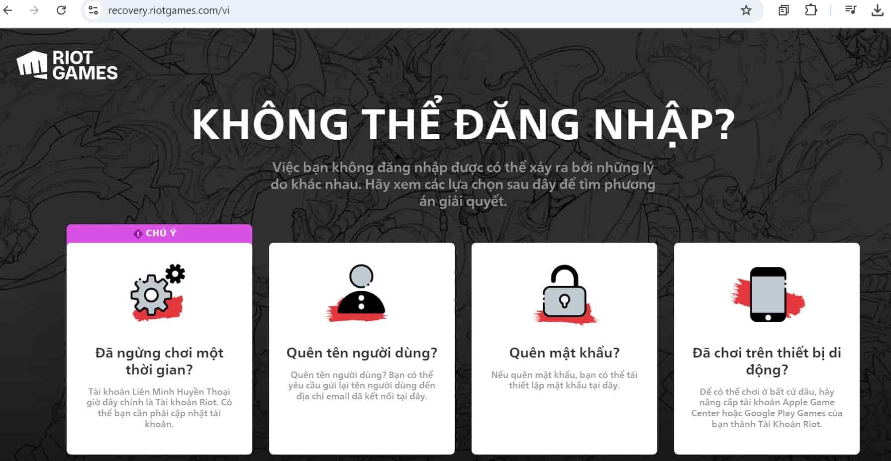 Đăng nhập trang web