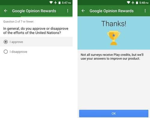 Google Opinion Rewards