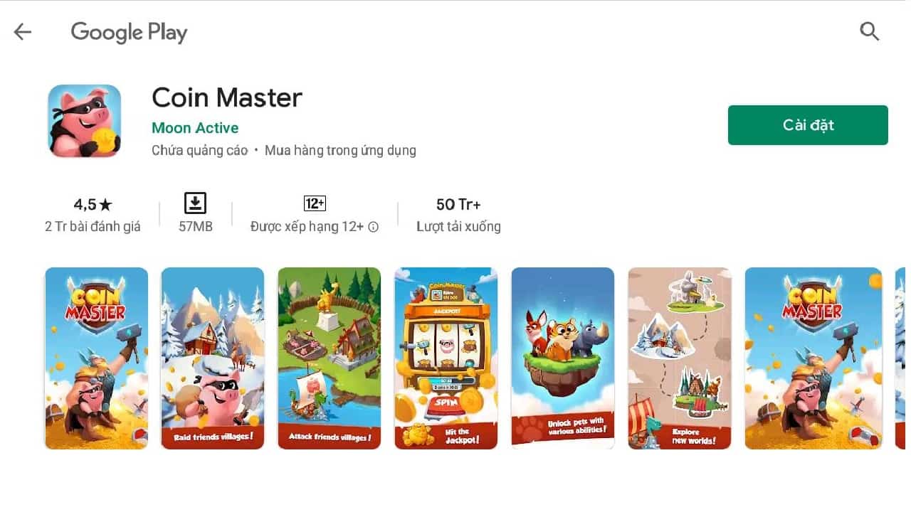 Tải ứng dụng Coin Master